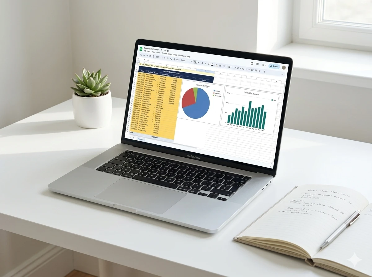 Tax Season Prep Kit spreadsheet dashboard preview